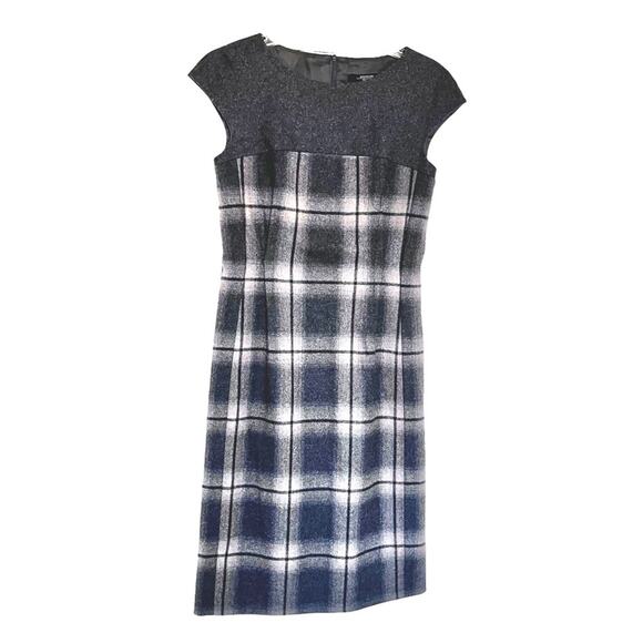 Weekend Max Mara plaid wool blend Elicia dress size 6 - Picture 2 of 9